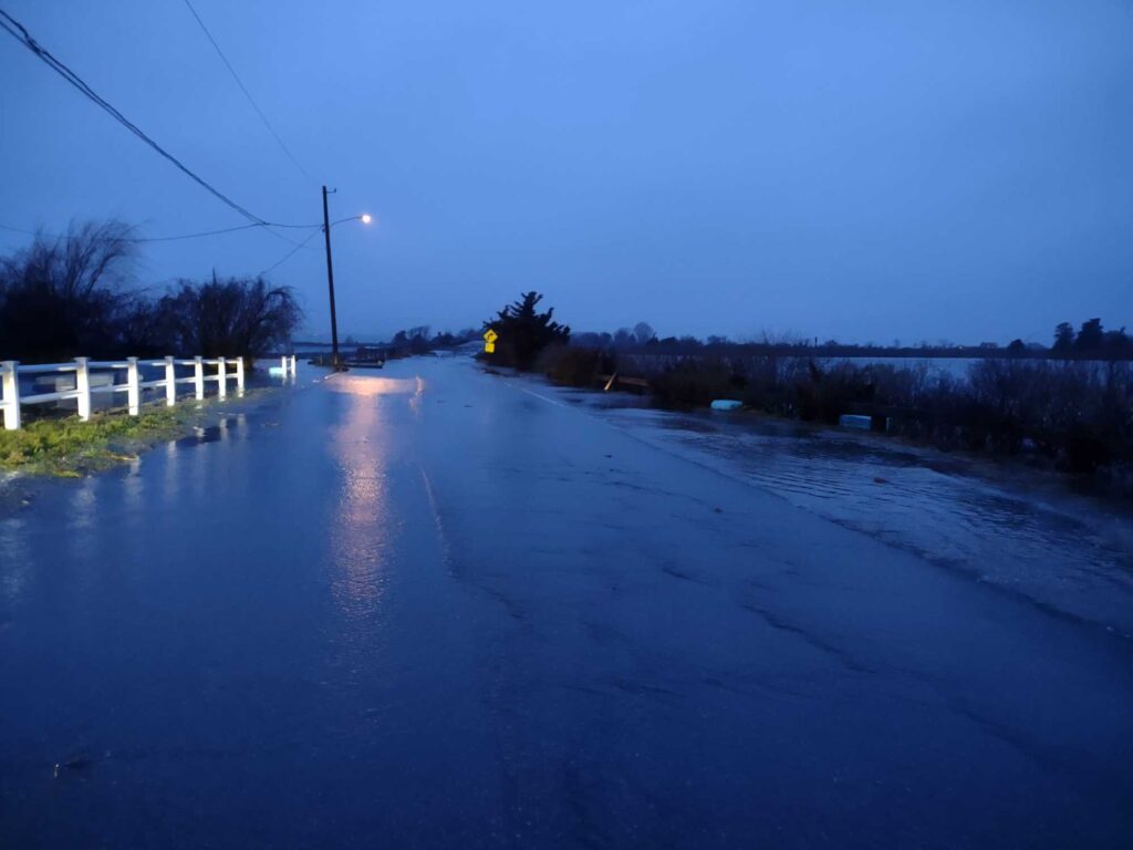 a road with snow on the side (MyCoast AI)