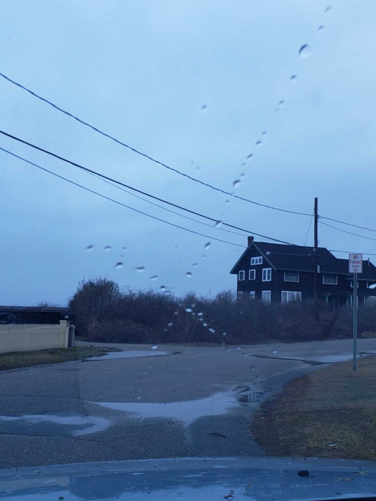 a house with many birds flying in the sky (MyCoast AI)