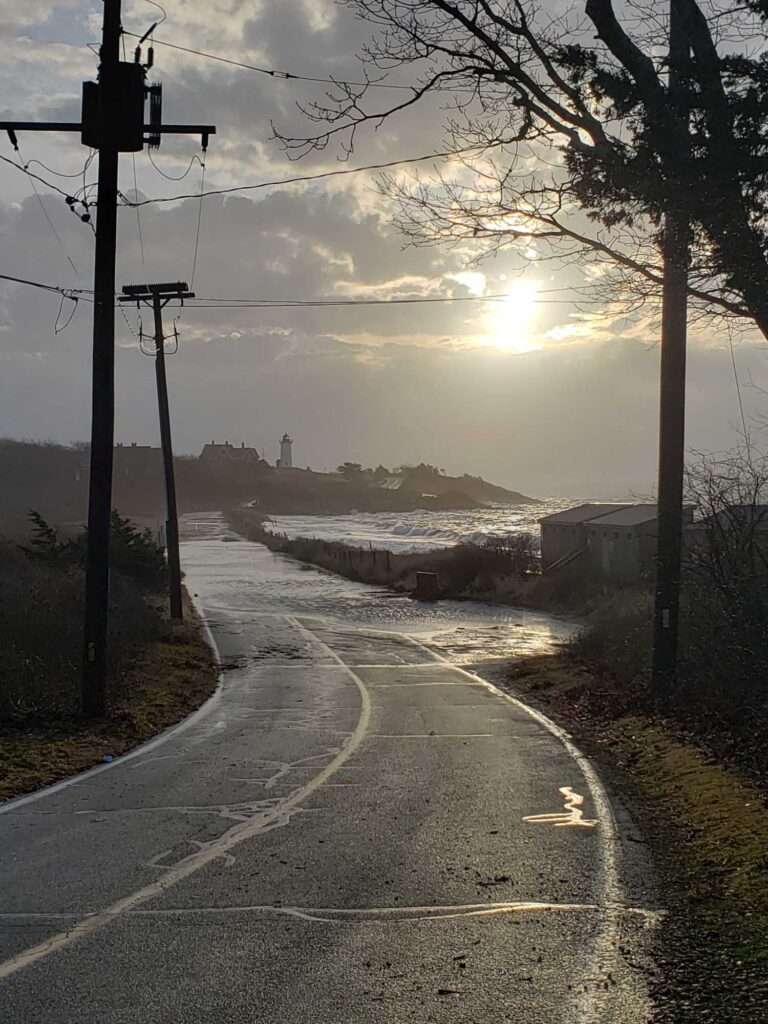 a road with snow on the side (MyCoast AI)