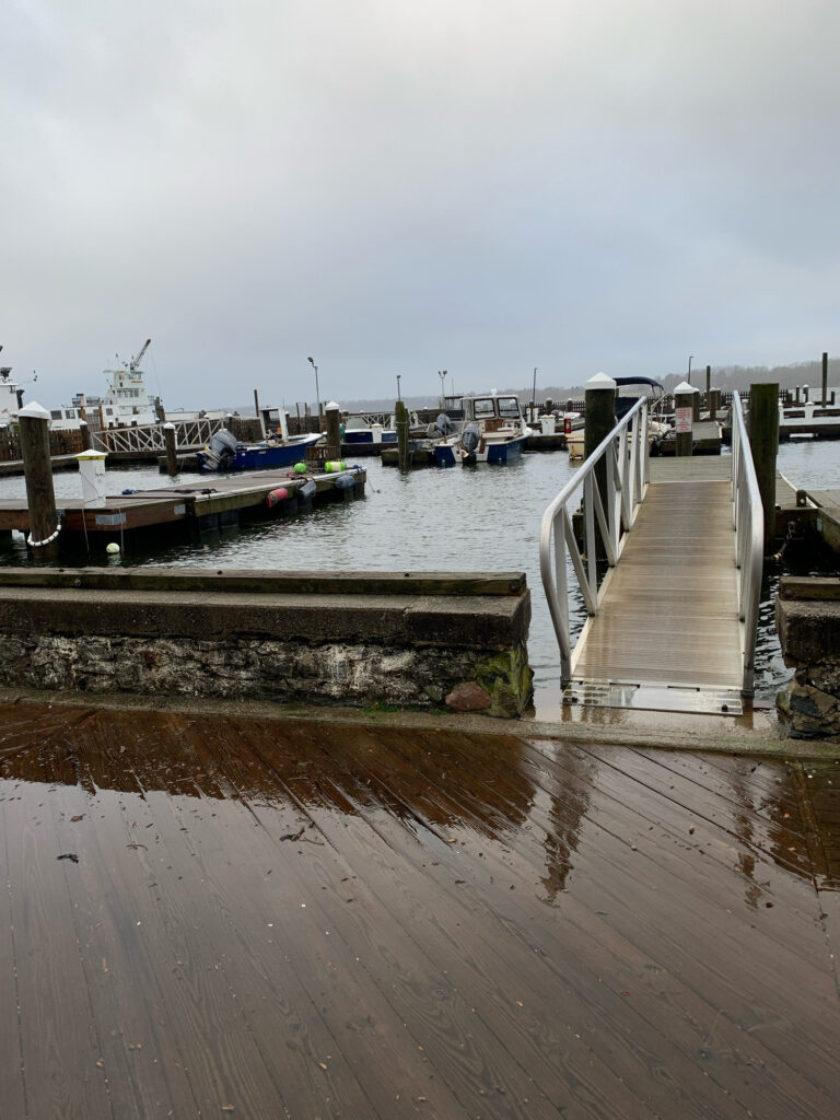 boats docked at a pier (MyCoast AI)