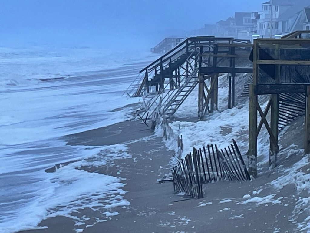 a wooden dock over water (MyCoast AI)