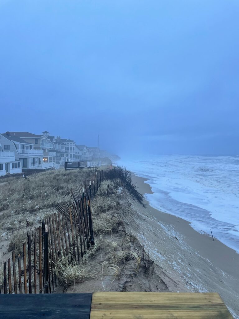 a beach with houses along it (MyCoast AI)