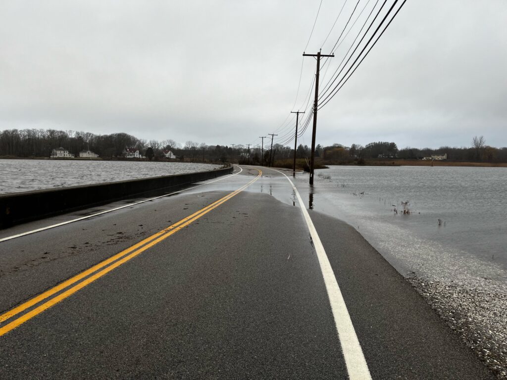 a road with water on the side (MyCoast AI)