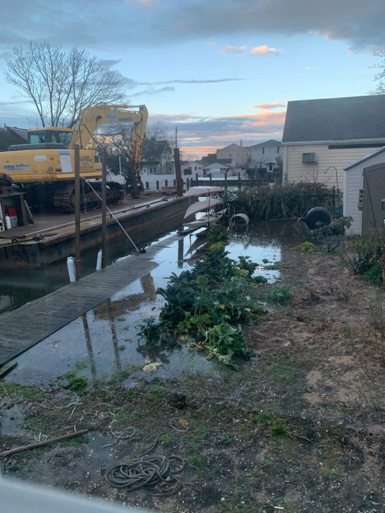 a construction site with a crane (MyCoast AI)