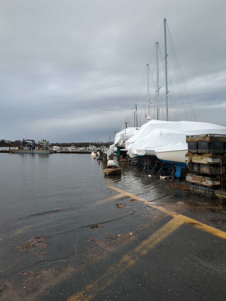 a boat docked at a pier (MyCoast AI)