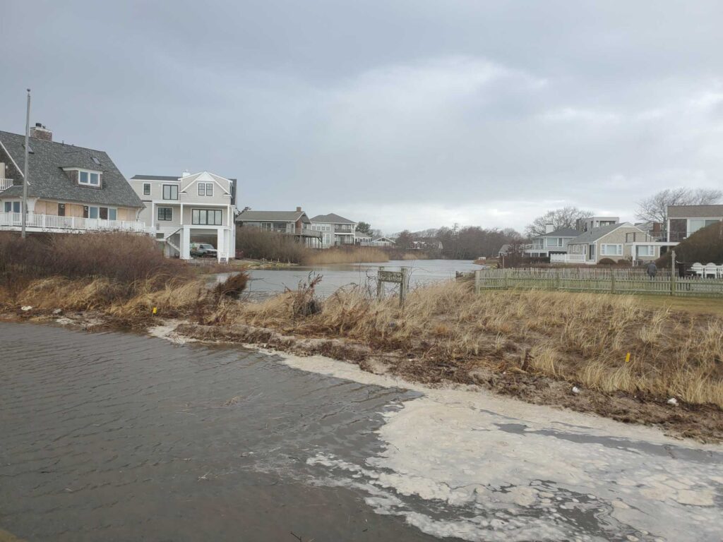 a river with houses along it (MyCoast AI)