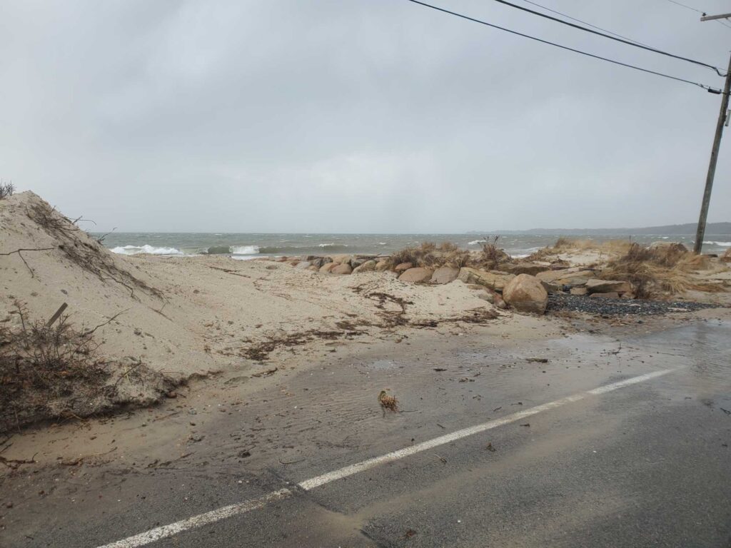 a road next to a beach (MyCoast AI)