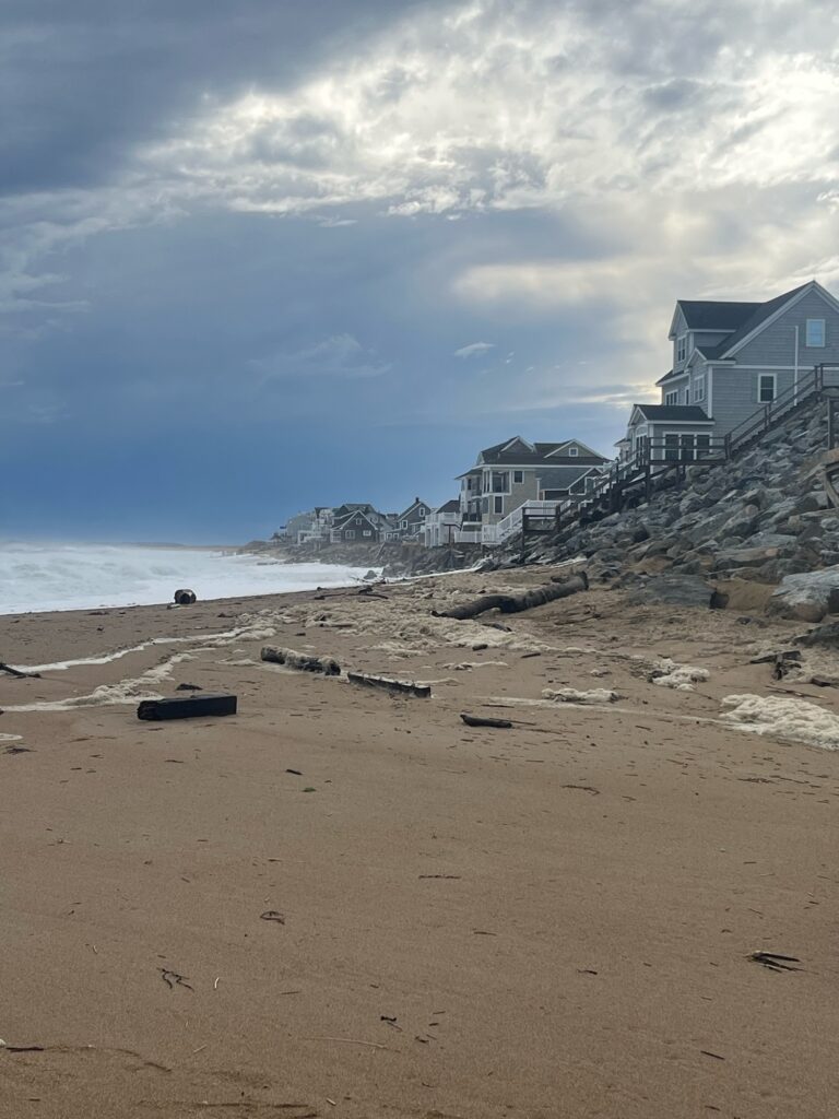 a beach with houses on it (MyCoast AI)