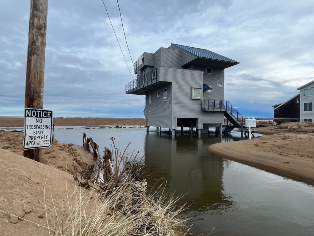 a house on a beach (MyCoast AI)