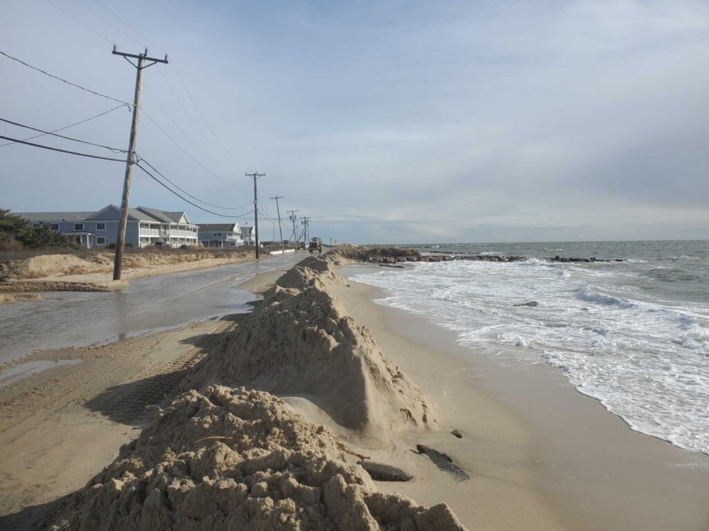 a beach with waves crashing on it (MyCoast AI)