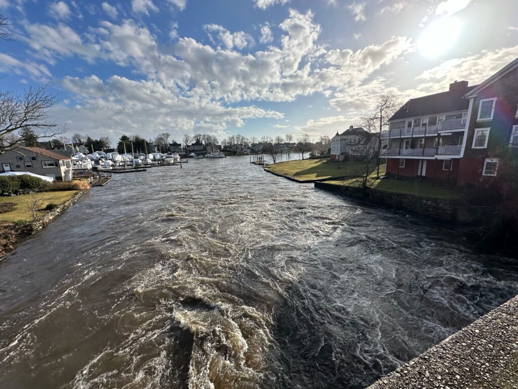 a river with a waterfall (MyCoast AI)