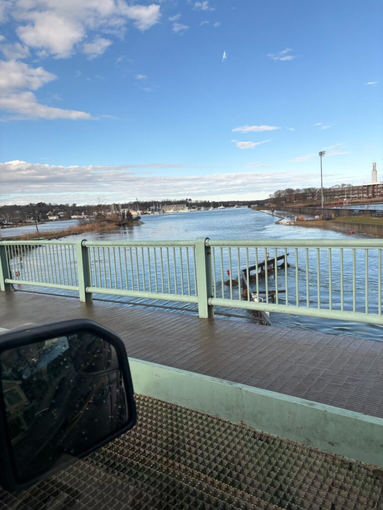a bridge over a river (MyCoast AI)