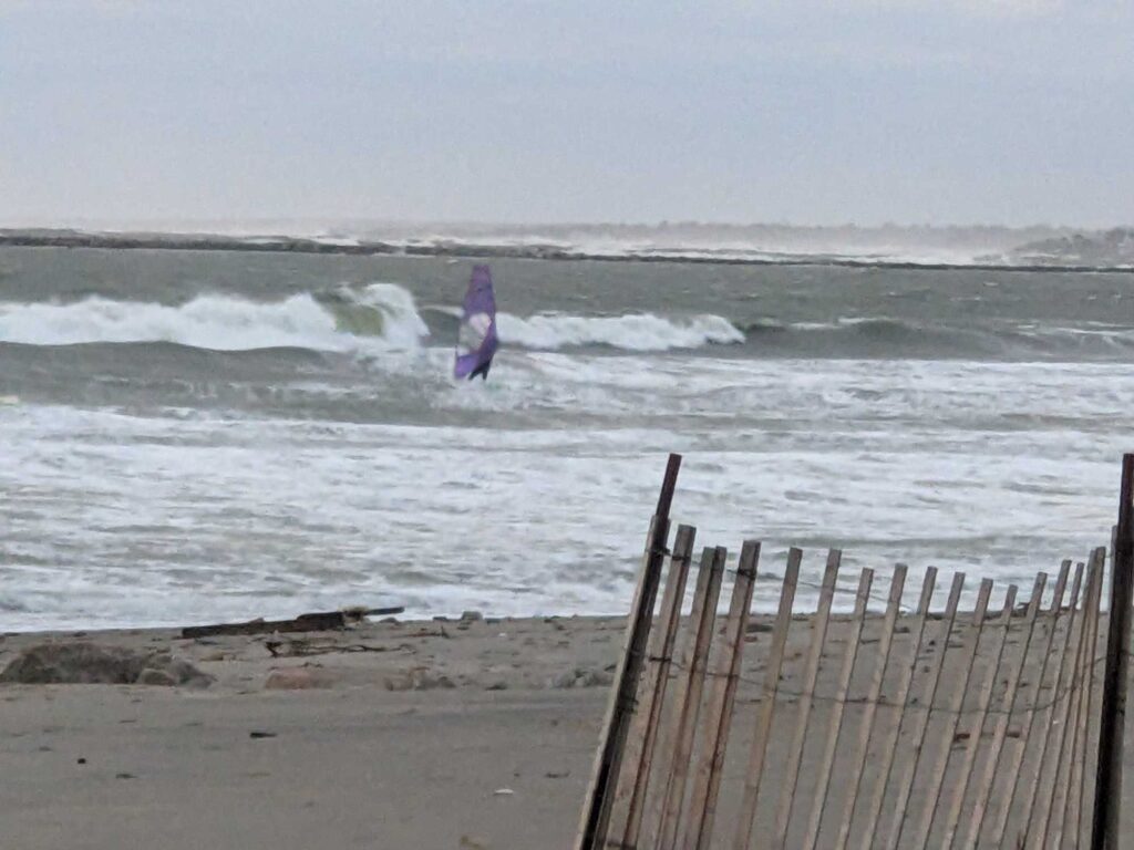 a person is surfing in the sea (MyCoast AI)