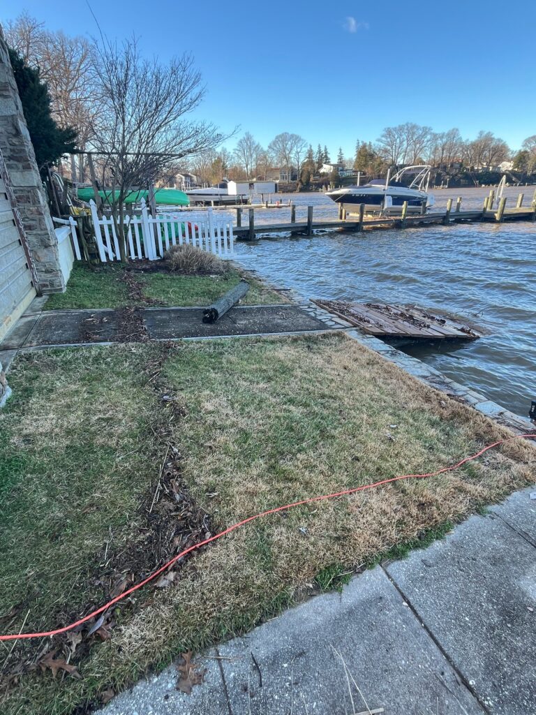 a red rope tied to a dock (MyCoast AI)
