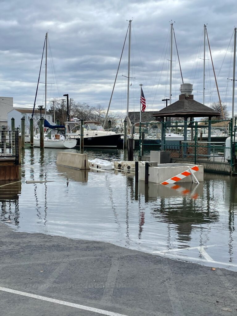 a dock with boats and a building (MyCoast AI)