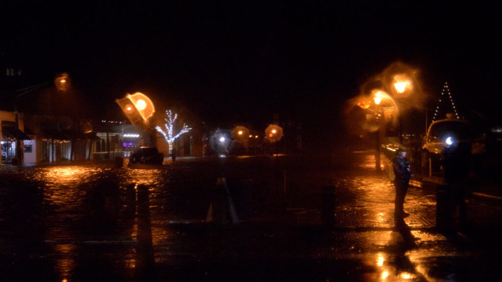 a street with lights on it (MyCoast AI)