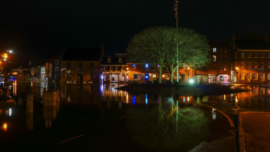 a river with buildings along it (MyCoast AI)