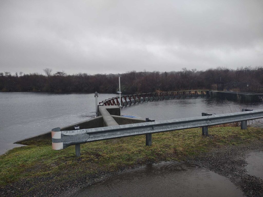 a dock over a body of water (MyCoast AI)