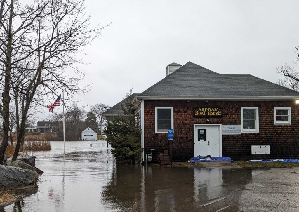a building flooded by water (MyCoast AI)