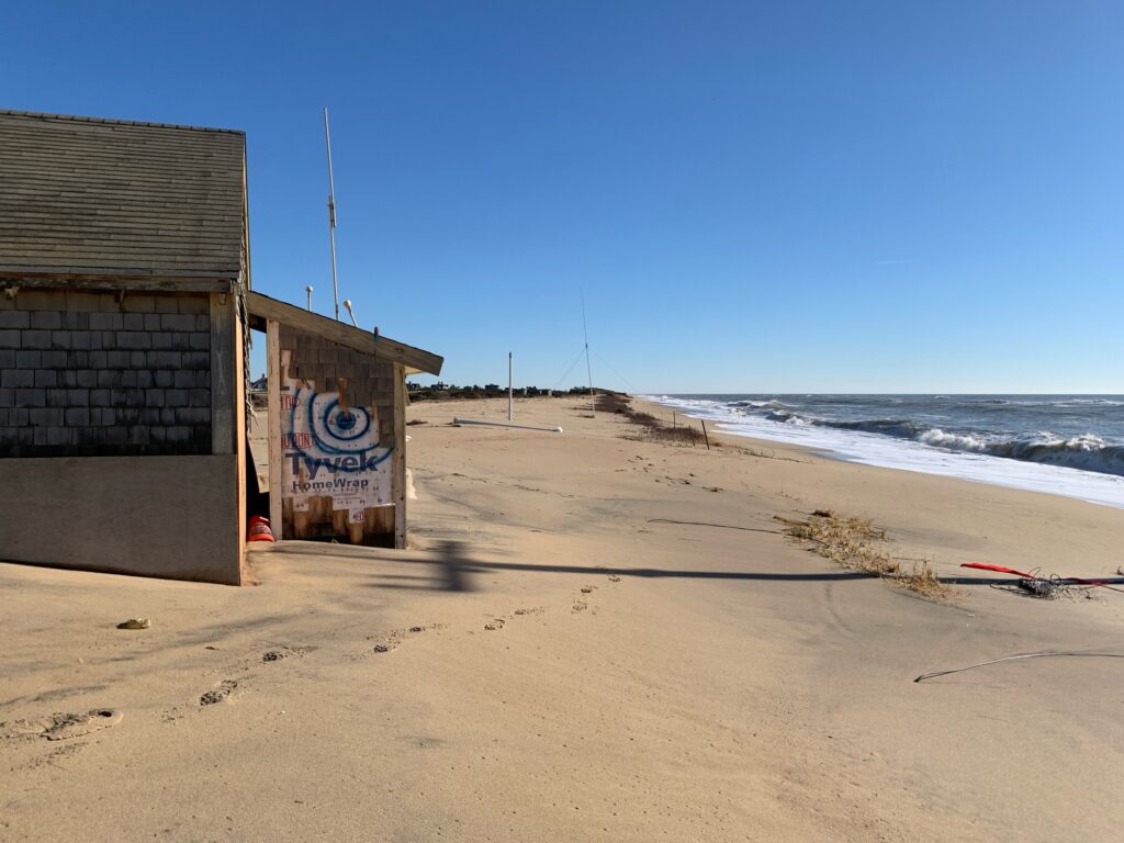 a building on a beach (MyCoast AI)
