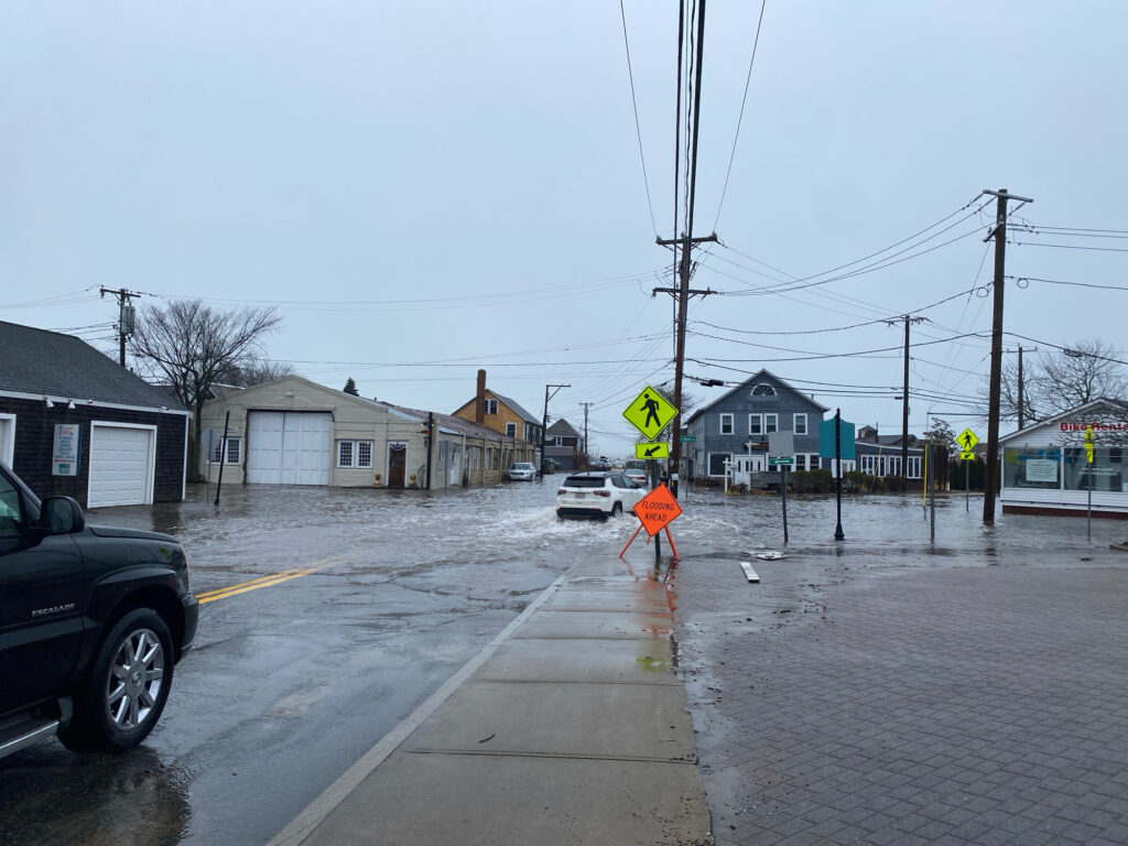 a road with a sign on it (MyCoast AI)