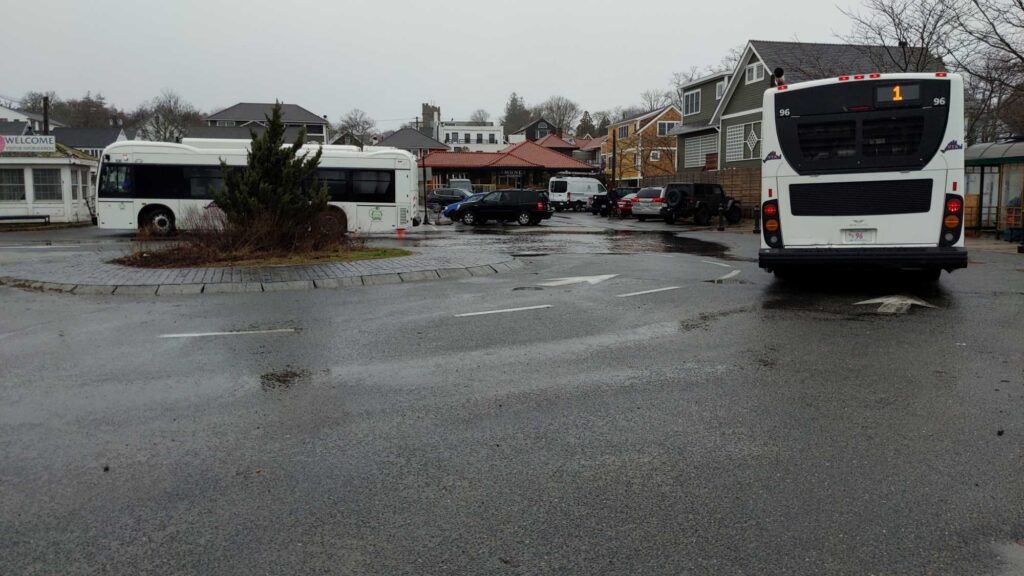 a bus parked in a parking lot (MyCoast AI)
