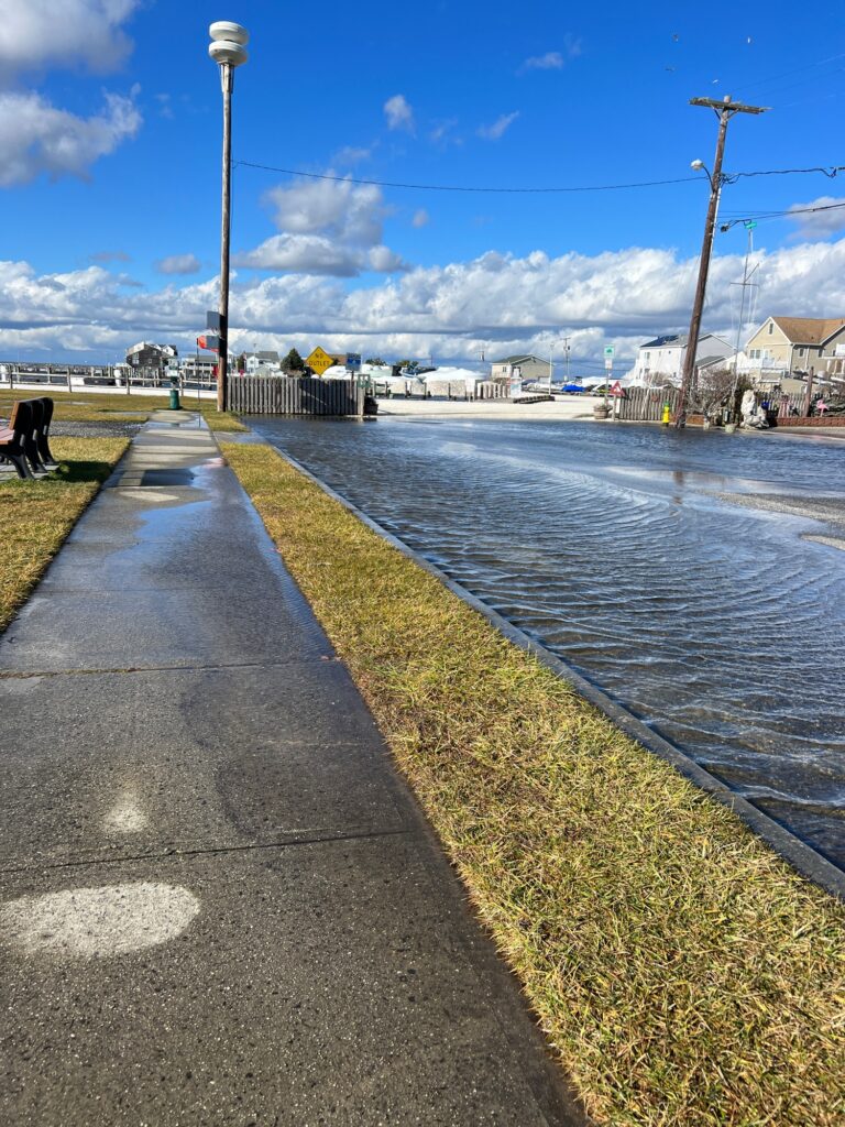 a sidewalk next to a body of water (MyCoast AI)