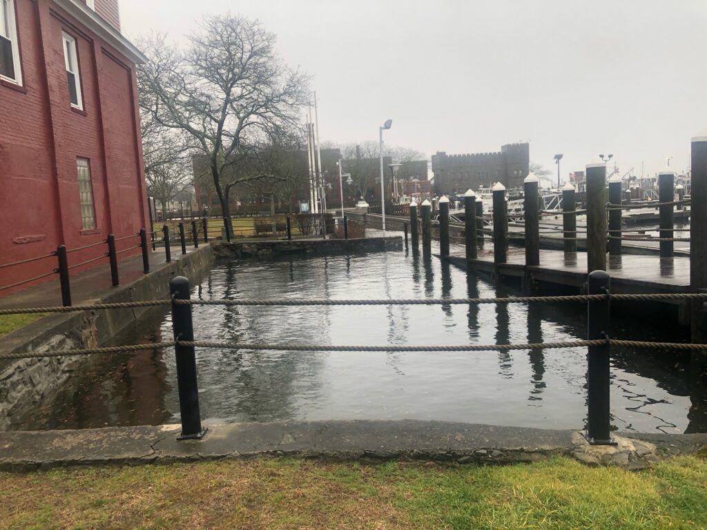 a dock over a body of water (MyCoast AI)