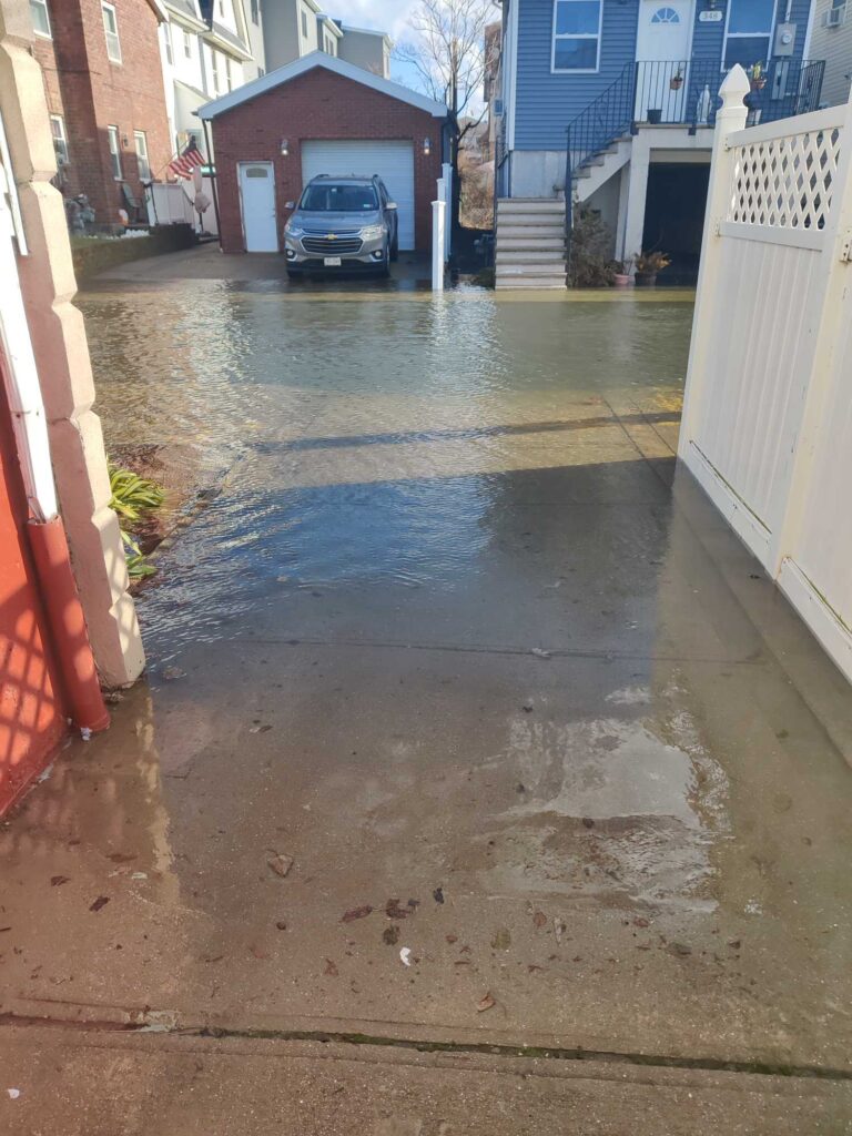 a car parked in a flooded street (MyCoast AI)