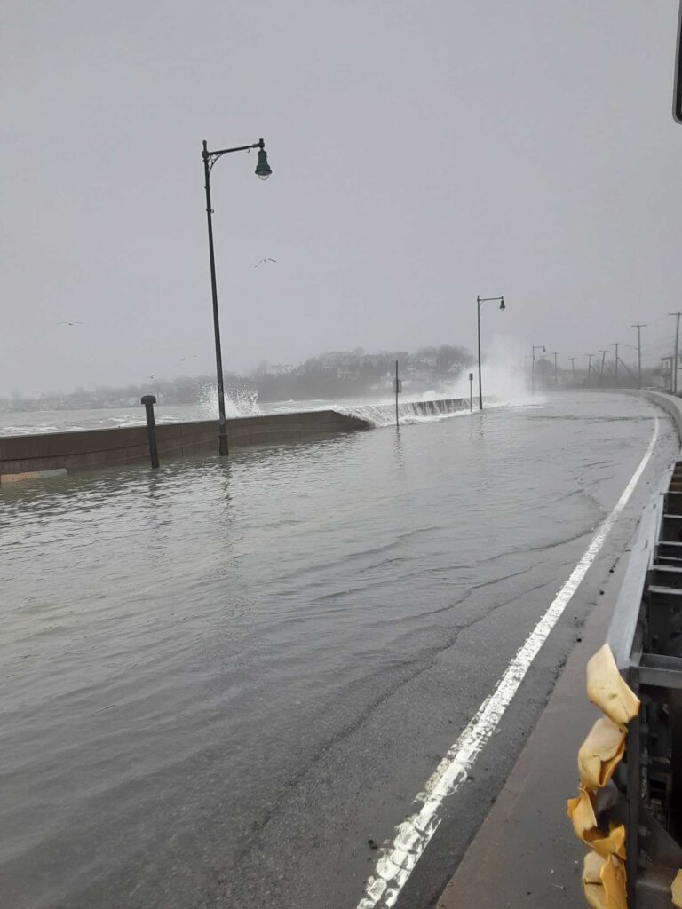 a road with water on the side (MyCoast AI)