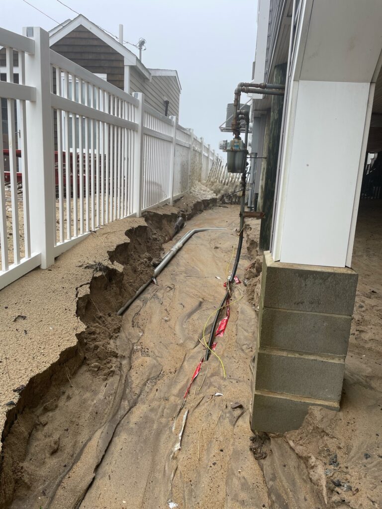 a construction site with a building (MyCoast AI)
