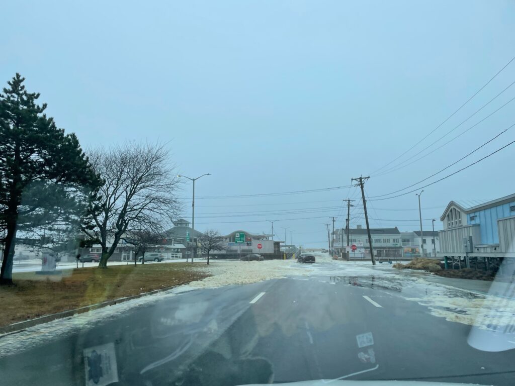 a road with snow on the side (MyCoast AI)