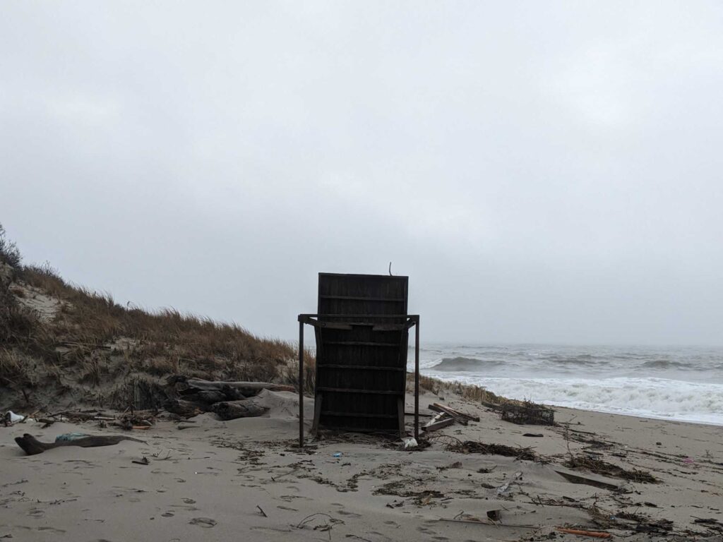 a small structure on a beach (MyCoast AI)
