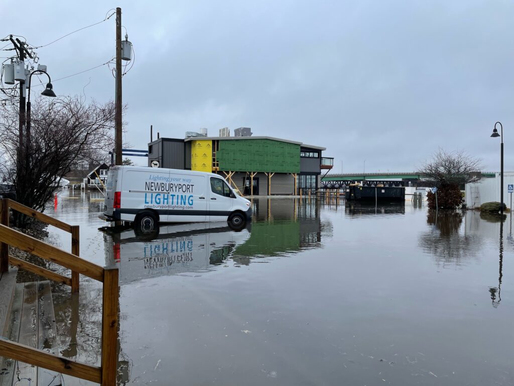 a van driving through a flooded area (MyCoast AI)
