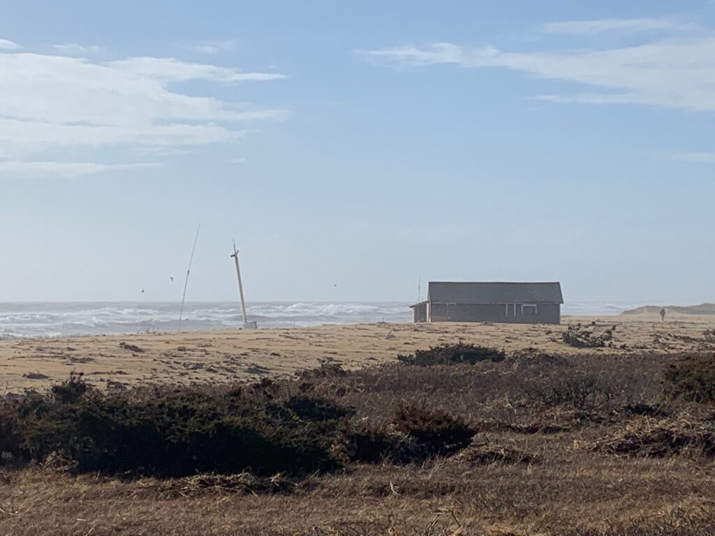 a building on a beach (MyCoast AI)