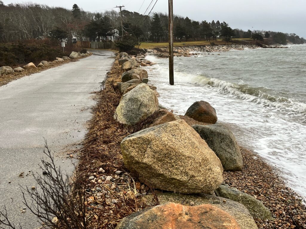 a road next to a body of water (MyCoast AI)