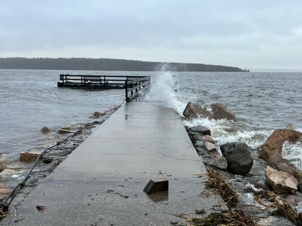 a pier over a body of water (MyCoast AI)
