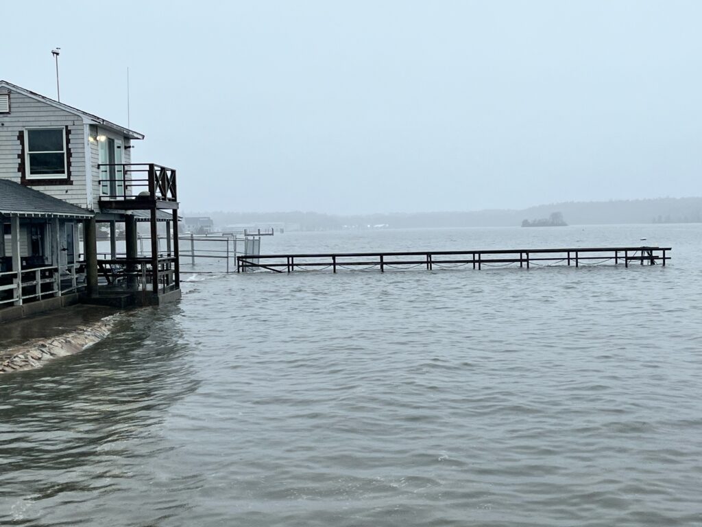 a dock over a body of water (MyCoast AI)