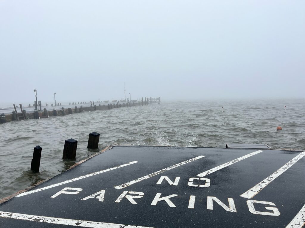a road next to a body of water (MyCoast AI)