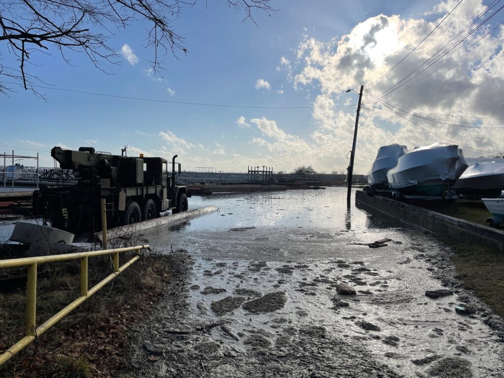 a truck parked on a dock (MyCoast AI)