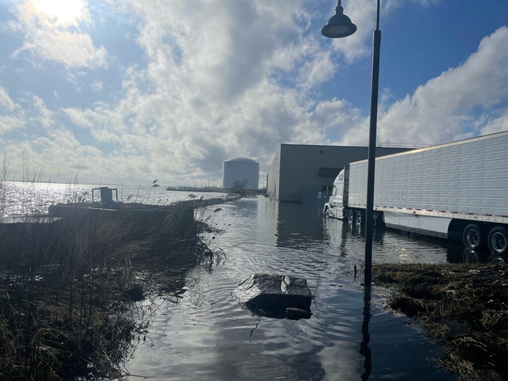 a truck parked next to a building (MyCoast AI)