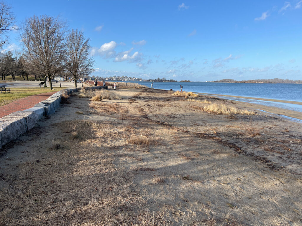 a path next to a body of water (MyCoast AI)