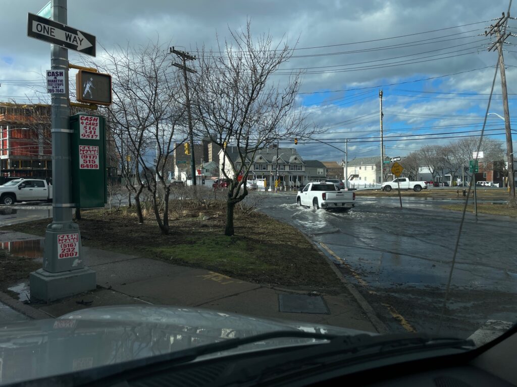 a street sign on a rainy day (MyCoast AI)