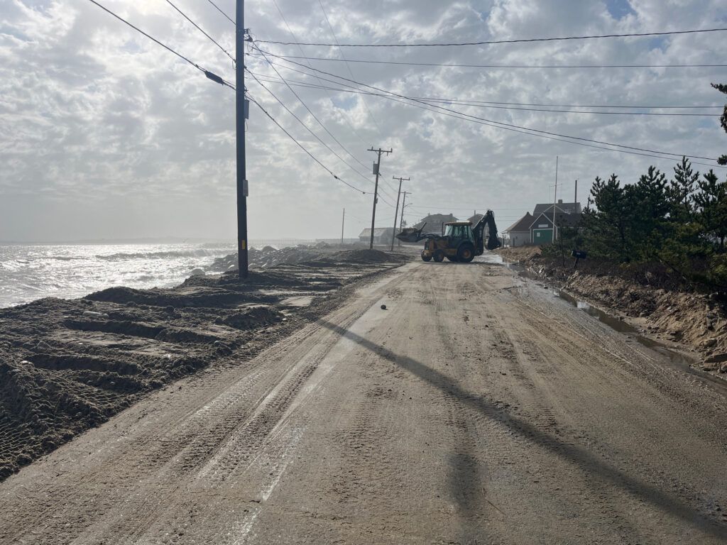 a truck driving down a dirt road (MyCoast AI)