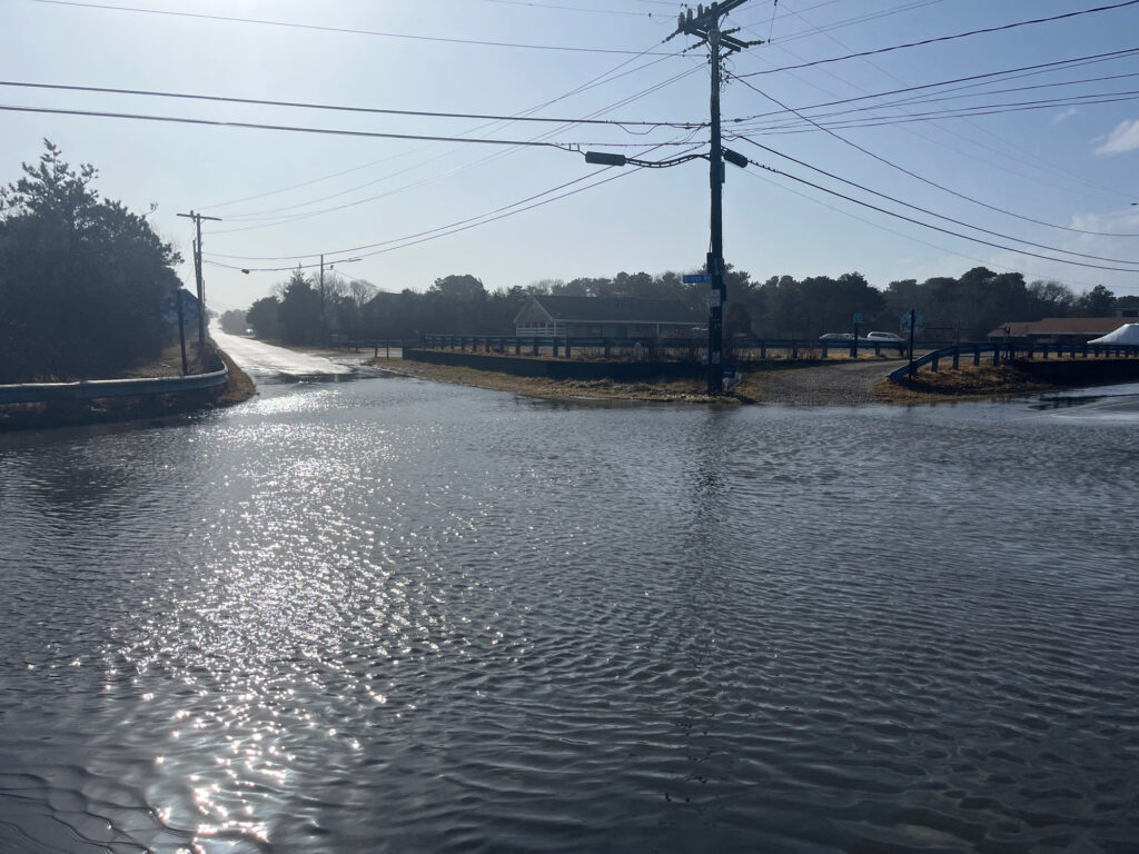 a body of water with power lines above it (MyCoast AI)
