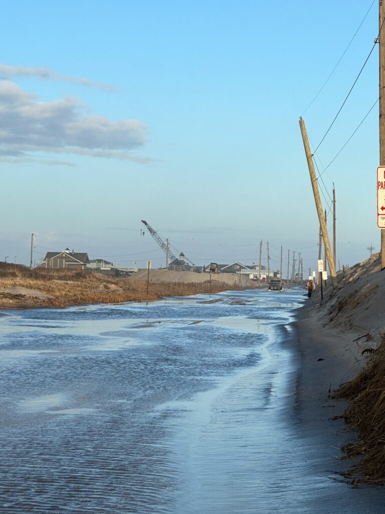 a river with a bridge and buildings in the background (MyCoast AI)