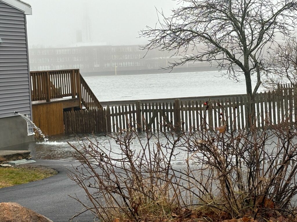 a wooden bridge over a body of water (MyCoast AI)