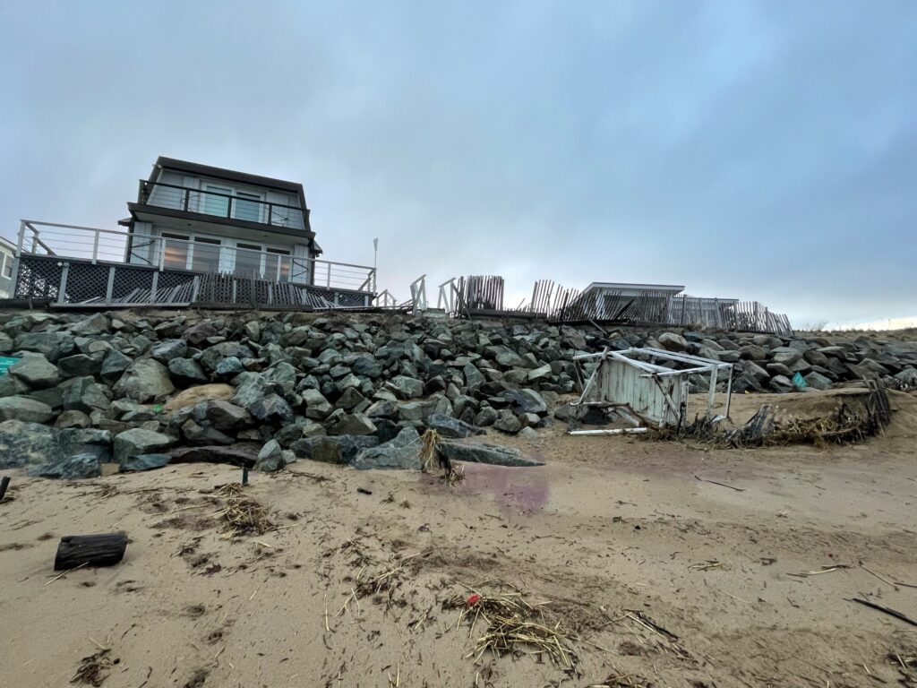 a building on a beach (MyCoast AI)