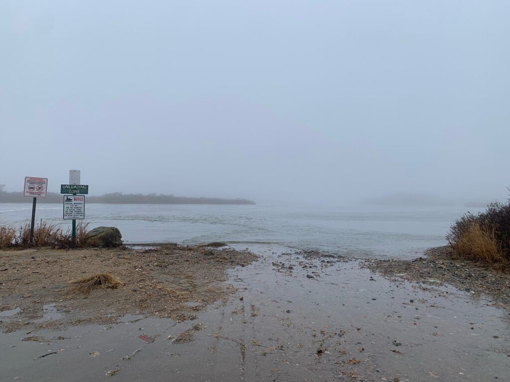 a beach with signs (MyCoast AI)