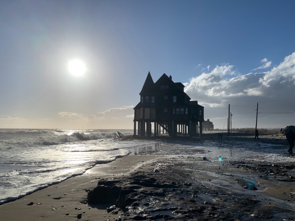 a building on a beach (MyCoast AI)